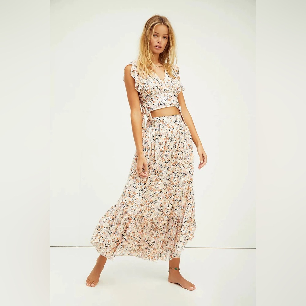 NWT Free People Pretty Dayz Two Piece Set Ivory (XS)